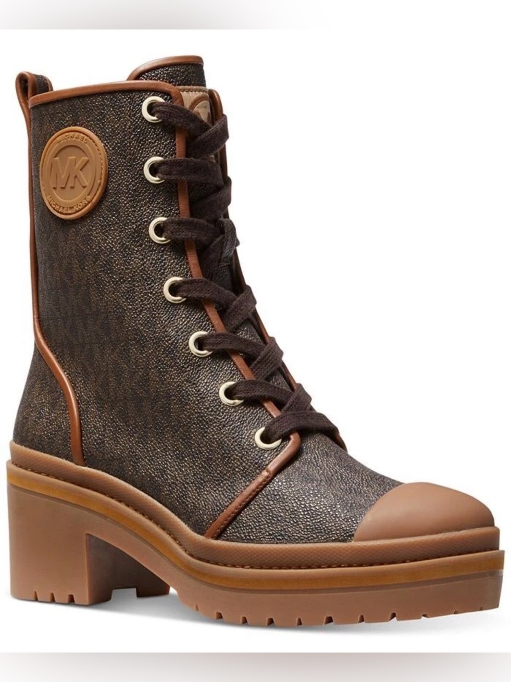 Michael Kors Corey Logo Combat Boot